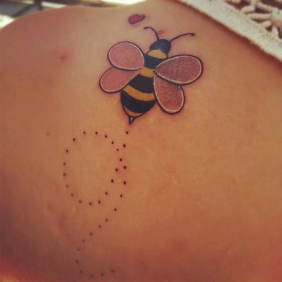 Cartoon Bee Tattoo