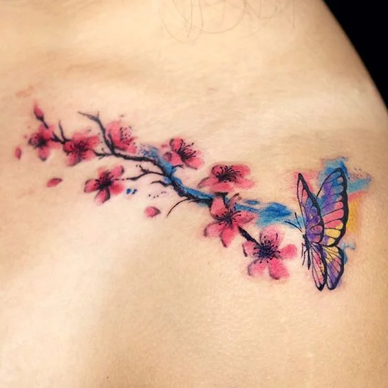 Cherry with a Butterfly