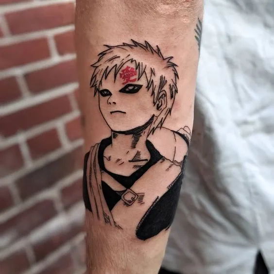 Gaara Head Tattoo