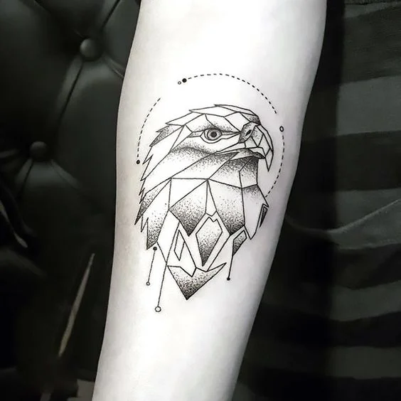 Geometric Eagle Tattoos