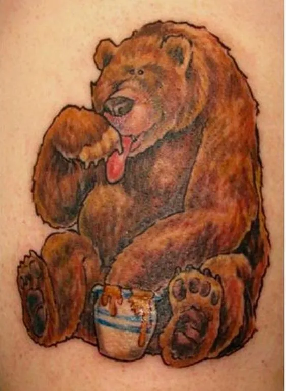 Honey Bear Tattoo