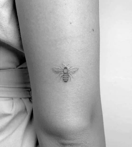 Minimalist Bee Tattoo