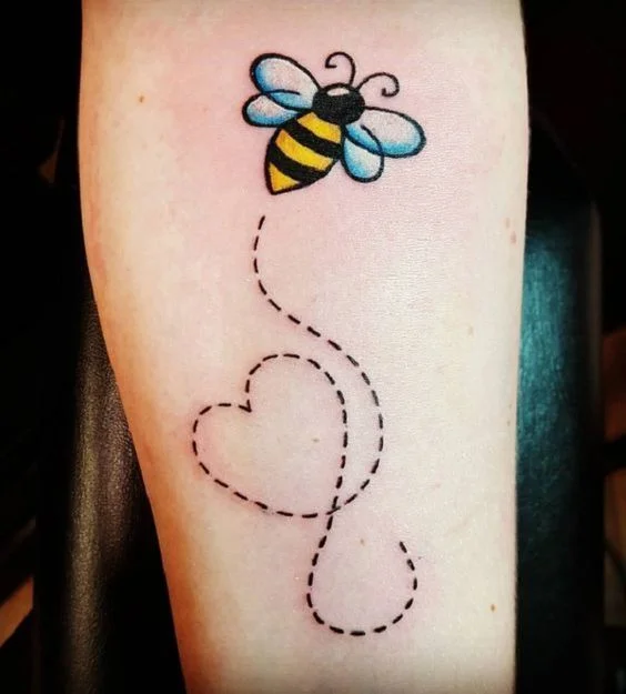 Simple Cute Bee Tattoo Ideas