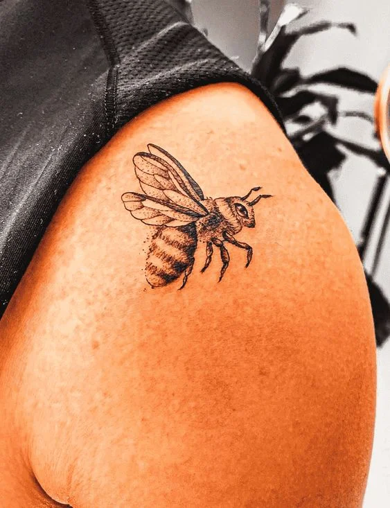 Vintage Bee Tattoo