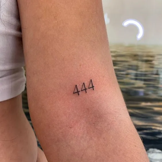 444 Meaning Tattoo